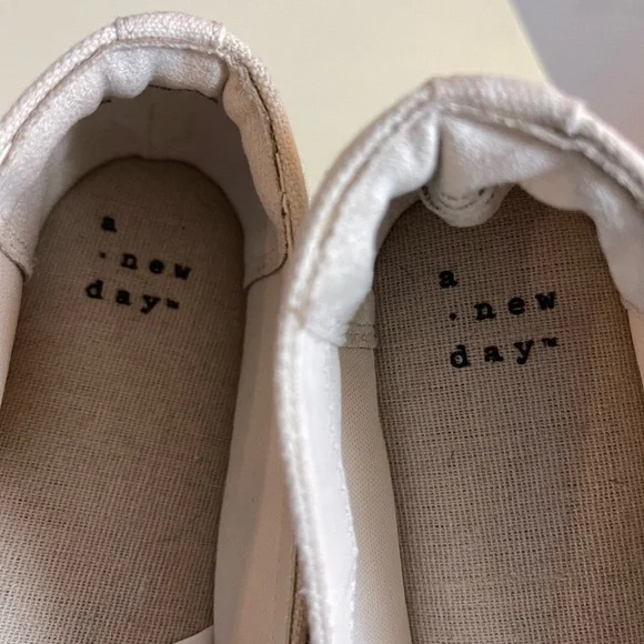 A New Day Women's Maggie Espadrille Flats Cream and Black size 8.5 Pre owned - Picture 4 of 8